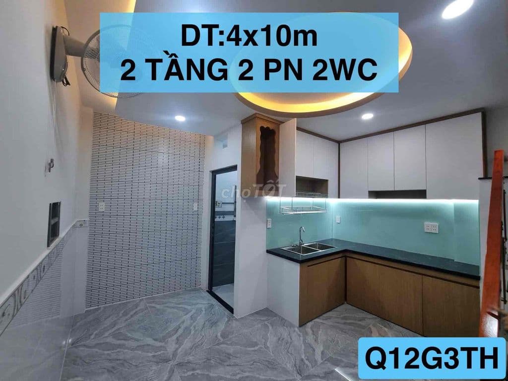😍CHỈ HƠN 3.5 TỶ CÓ NHÀ Q12 MỚI ĐẸP ĐẦY ĐỦ CÔNG NĂNG - Ảnh 2