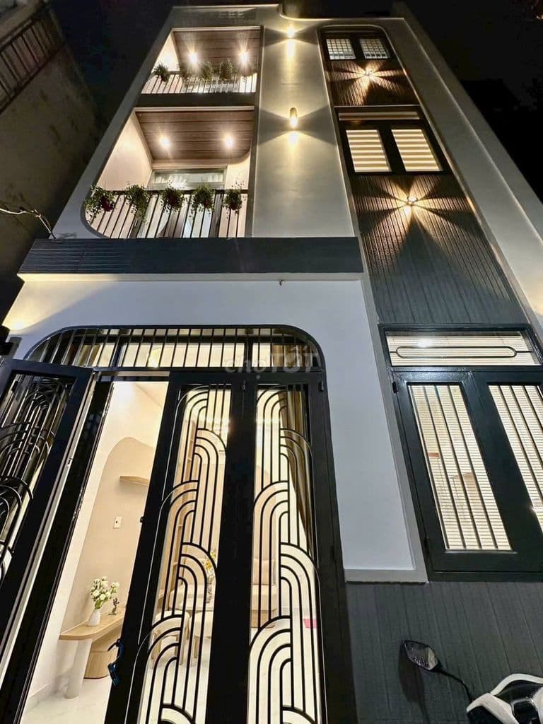Nhà mới Tân Hoà Đông, 3 tầng đúc, 2PN 2WC, sổ hồng riêng,hẻm nhựa 6m