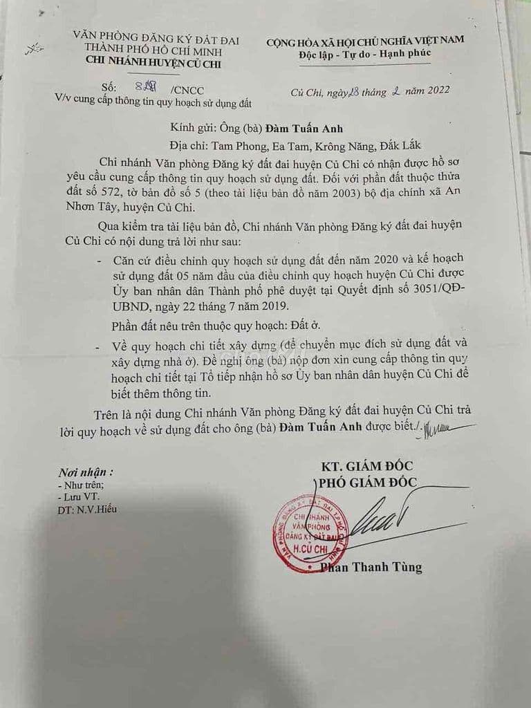 cần bấn Đất thổ cư An Nhơn Tây Củ Chi - Ảnh 2