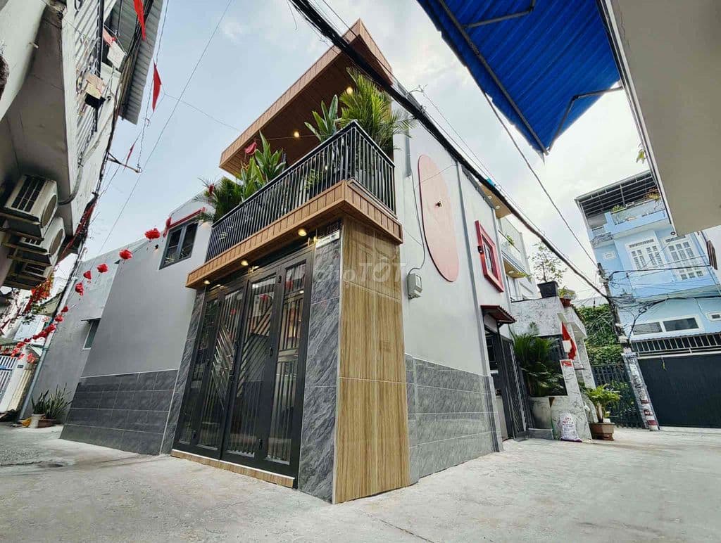 Hh 50tr nhà góc 3 mặt tiền hẻm thông ngay Lotte - Ảnh 3