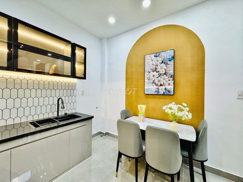 Đường Số 2 Hạnh Thông, 3 tầng 3PN, ô tô nhỏ tới nhà, full nội thất - Ảnh 3