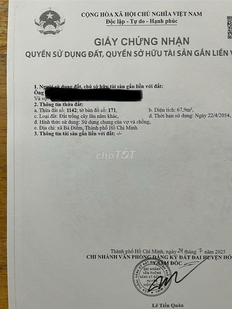 Đất mặt tiền đường XXT25. 68m2 - Ảnh 3