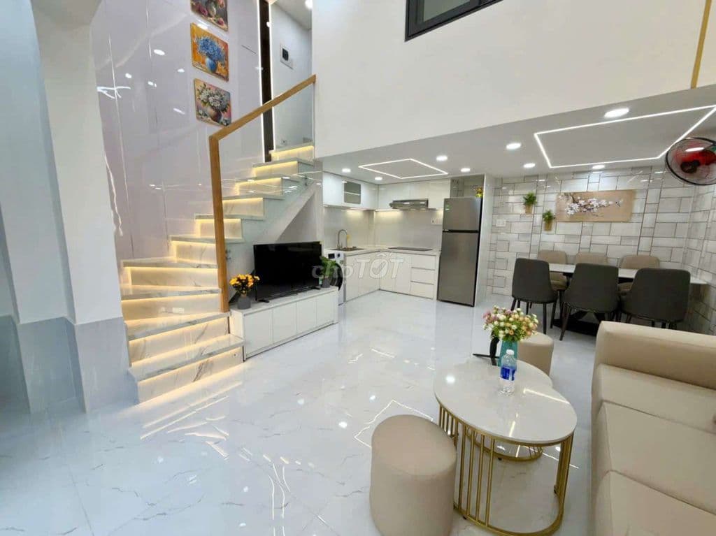 Chủ bán nhà 3 tầng , 2 mặt hẻm ô vô tới nhà, Phan Văn Trị, BT, 6,9 Tỷ - Ảnh 2