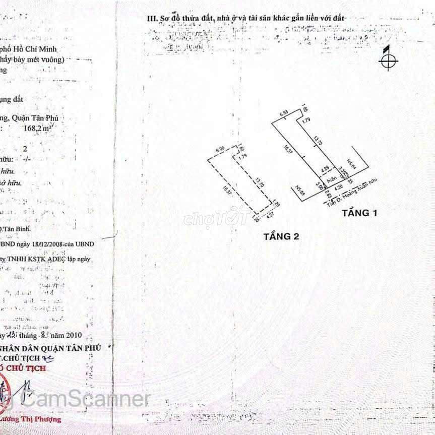 Bán nhà mặt tiền đường Hoàng Xuân Nhị , P Phú Trung, Q Tân Phú - Ảnh 3