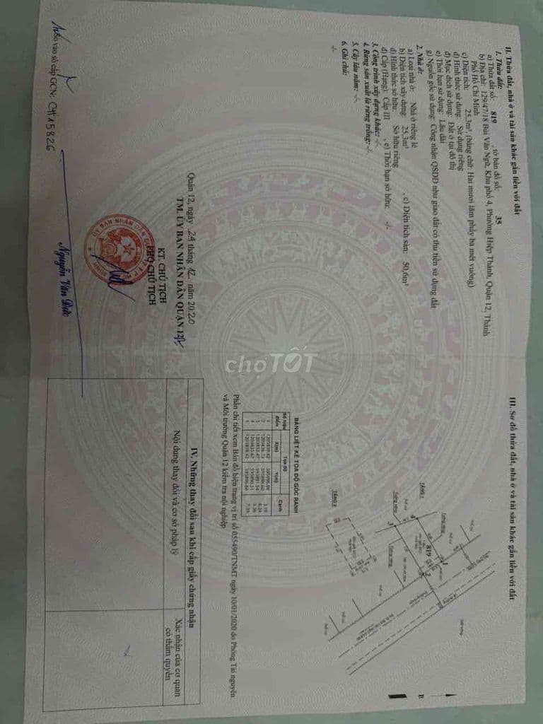 Nhà 1 Lầu Sổ Hồng Riêng, Hẻm Thông 8m Quận 12