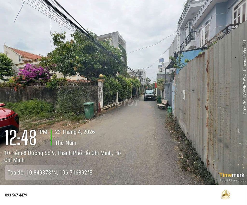 🍀 7 lô liền kề Đường số 9. Giáp khu đô thị Vạn Phúc.