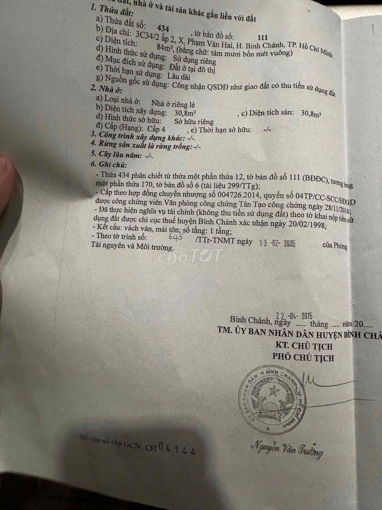 đất phạm văn hai bình chanh - Ảnh 3