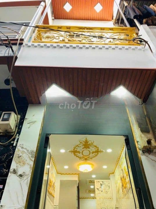 Bán nhà mới Tân Hòa Đông giáp Q6, trệt lầu, 2PN, 2WC, gần chợ Phú Lâm