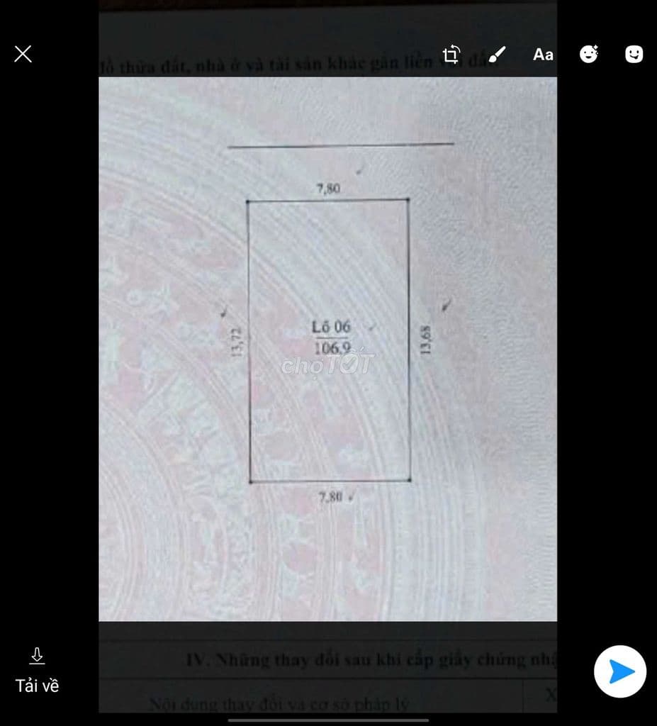 Bán 107M đất sổ đỏ Khu Louis Hoàng Mai. Mặt tiền rộng 8M - Ảnh 2