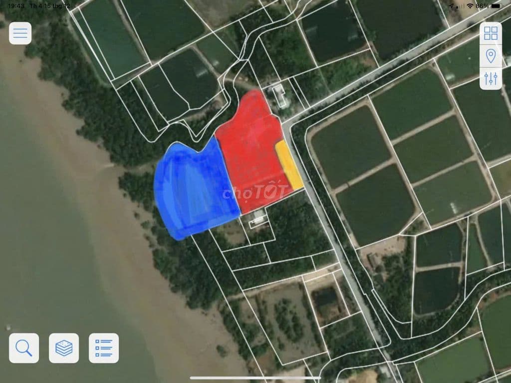 Bán 1,1 ha mặt tiền xe hơi,mặt sông lớn làm bãi vật tư giá 30 tỷ trọn