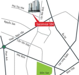 Bán căn hộ 3PN 2WC tại Khu căn hộ Sacomreal-584, 104m2, GiÁ 4,25 T/L - Ảnh 3