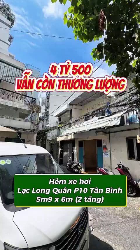 Nhà cũ hẻm xe hơi Lạc Long Quân - Ni Sư Huỳnh Liên, tiện kinh doanh