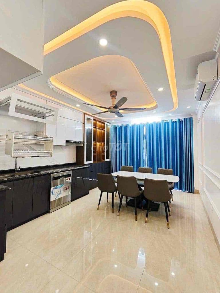 Cực hiếm . Nhà sông sét ô tô đỗ cửa 5 tầng thang máy ngõ thông full nt - Ảnh 2