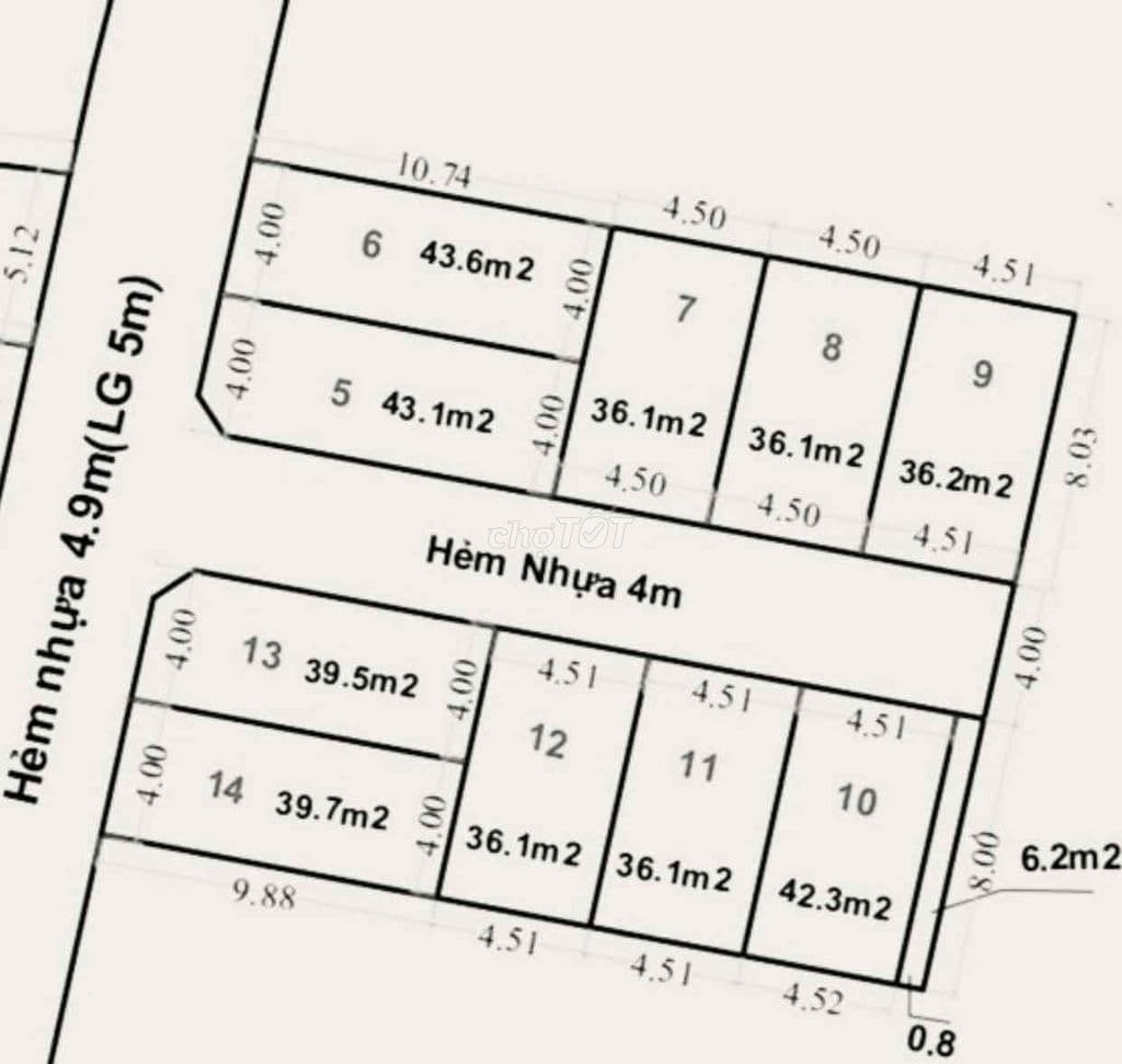 Bán 10 lô đất vừa ra sổ , khu đồng bộ trung tâm Gò Vấp