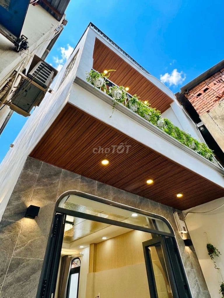 Hẻm Trước Nhà 4m, 4,2x11m Hậu 7m DT Đất 49m2 2 Tầng 4 P.Ngủ