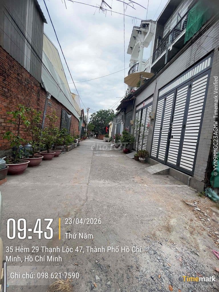 Đất Ngang 5m hiếm có- ngay Thạnh Lộc 47 - Ảnh 2