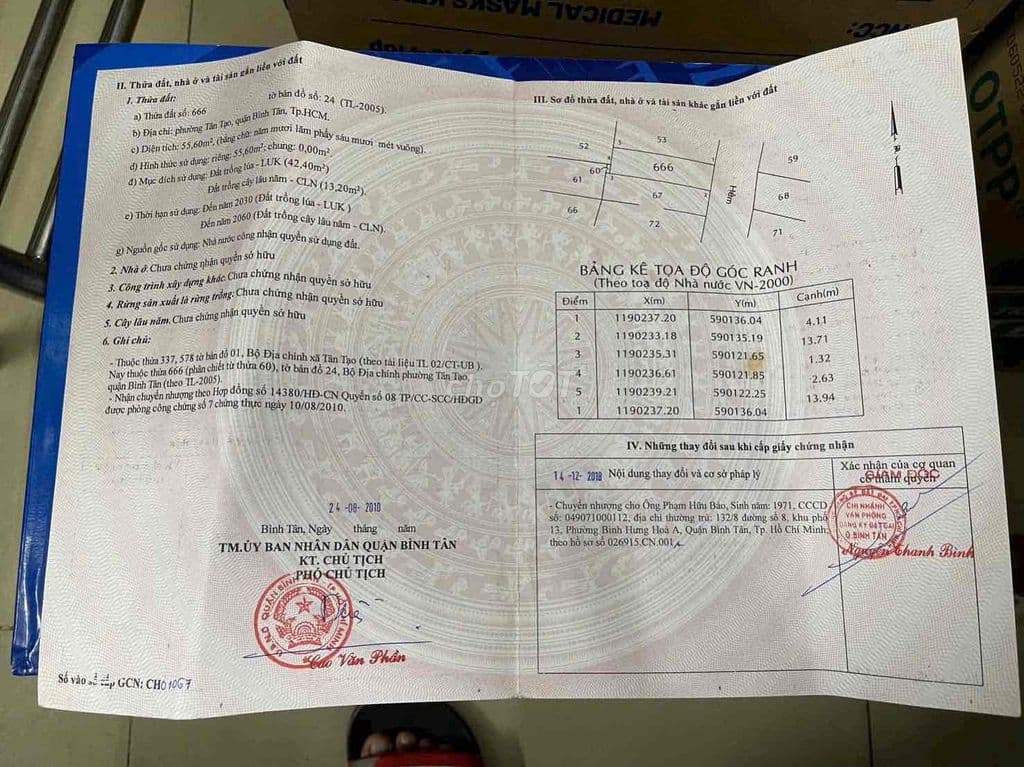 Bán nhanh lô đất quận bình tân tiện xây nhà hoặc đầu tư - Ảnh 2