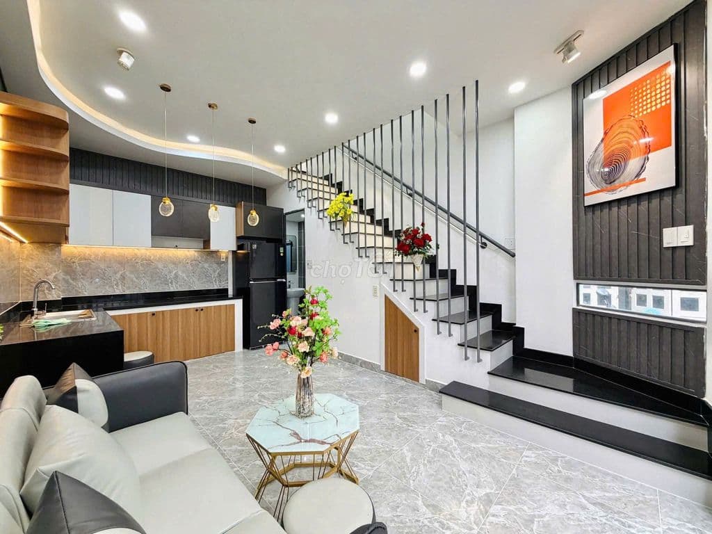 Nhà 3 tầng Lê Văn Quới, 40m2, 2PN 3WC, hẻm xe hơi, sổ đẹp,giáp Quận 6 - Ảnh 3
