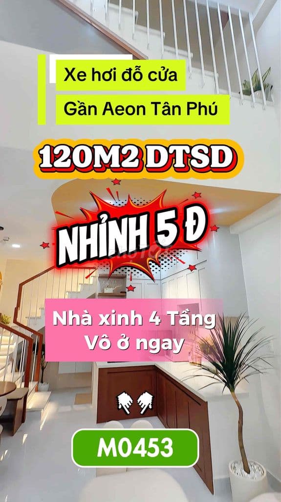 Hotgirl nhà phố Ngọc Giàu - Nhà xinh ở ngay Hxh gần Aeon TP 120M2 DTSD