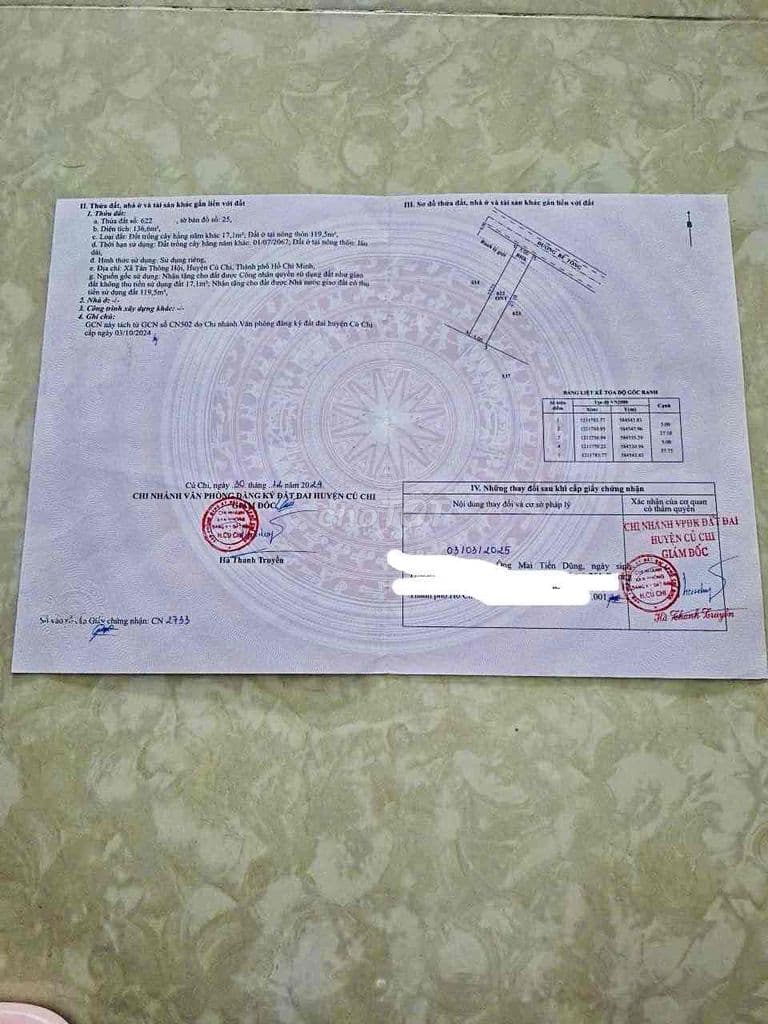 Đất Củ Chi ( TL2, vị trí đẹp )