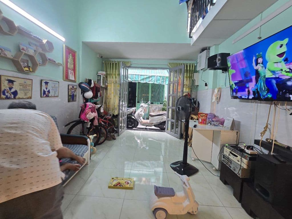Nhà Chính Chủ 3m55×9m 1 Trệt 1 Lửng Âu Dương Lân - Ảnh 2