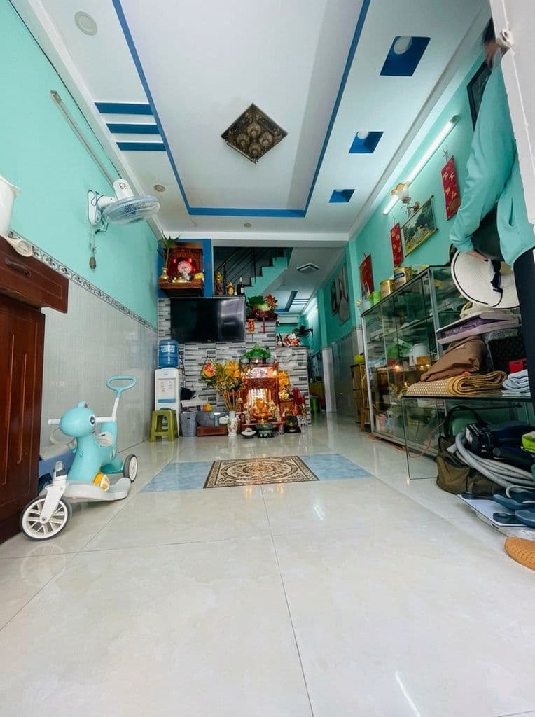 NHÀ 2 TẦNG HẺM XE HƠI ĐỖ CỬA, TRẦN XUÂN SOẠN Q7 THÔNG KDC HIMLAM