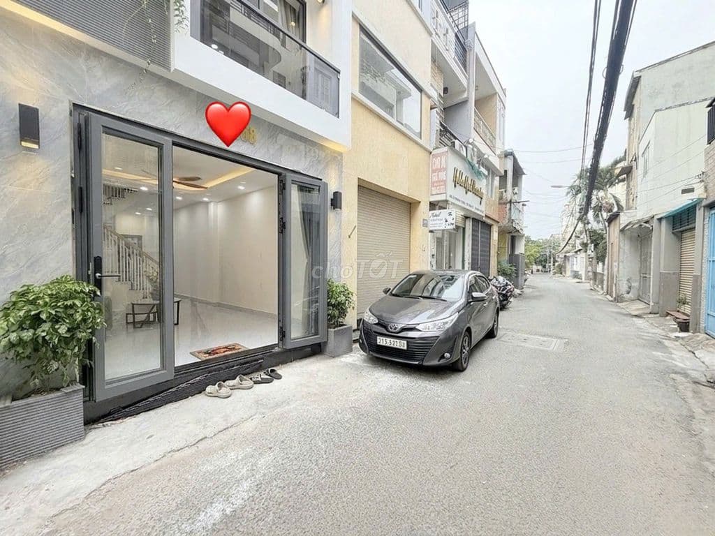 Hẻm xe hơi thông, Phan Văn Trị, 4x10, 4 tầng, hơn 6 tỷ TL