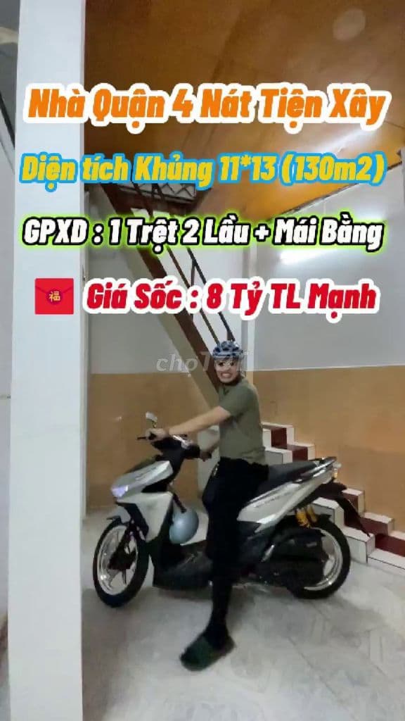 Nhà nát Quận 4 DT 11x13m giá 8 tỷ TL, giáp Q1, tách được 2 căn