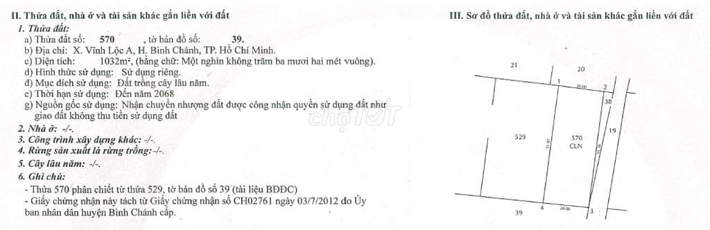 Bán đất Liên ấp 2-6- 1038 m2 - 6,7 tỷ, Đường ô tô tải vào tận nơi. - Ảnh 3