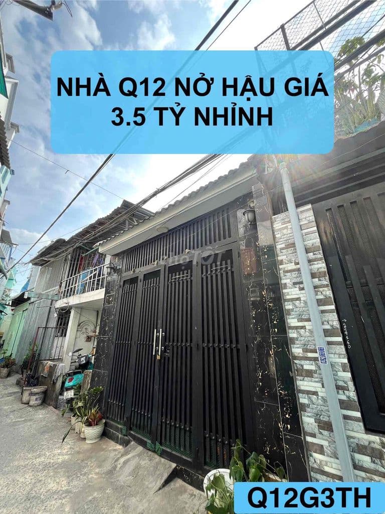 🏡NHÀ 2 TẦNG NỞ HẬU Q12 CHỈ 3.5 TỶ NHỈNH CÒN THƯƠNG LƯỢNG