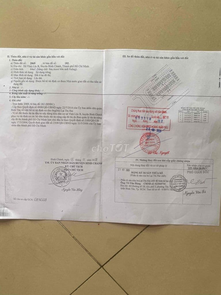 bán đất kdc vĩnh lộc b - Ảnh 3