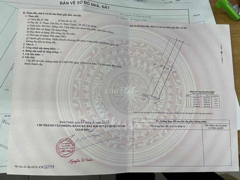 Cần bán đất Cạnh Khu Công Nghiệp An Hạ. Tiện xây nhà kho, xư