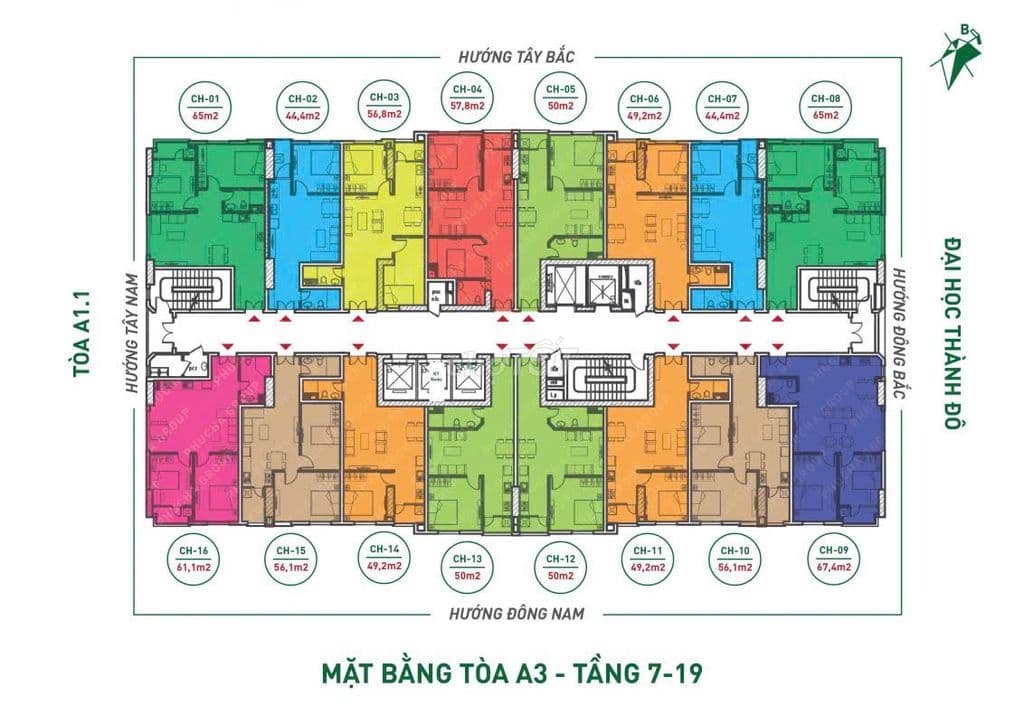 CẦN BÁN CHUNG CƯ THT NEWCITY - 69M2 - 2 NGỦ 2 VỆ SINH - 2,3TỈ - Ảnh 3