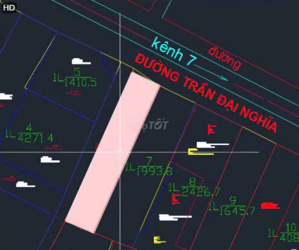 MẶT TIỀN TRẦN ĐẠI NGHĨA, BÌNH CHÁNH - LÊ MINH XUÂN, SỔ HỒNG CHÍNH CHỦ