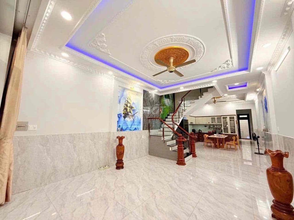 BÁN NHÀ SHR MẶT TIỀN ĐG NGUYỄN THỊ THƠI(HT18) QUẬN12 5 dài 25 GIÁ 9T8 - Ảnh 3