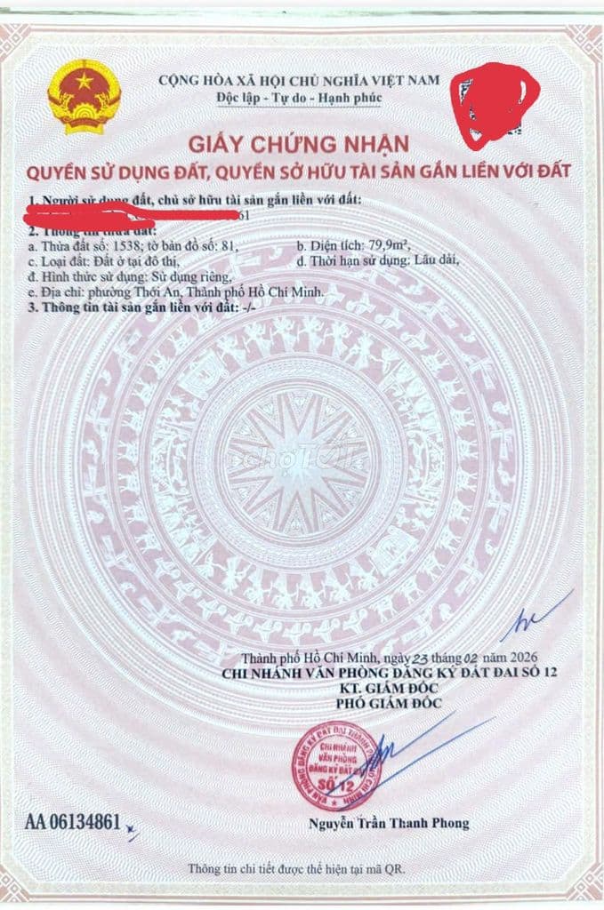 Cần bán đất mặt tiền thạnh xuân 37 giáp thạnh xuân 22 - Ảnh 3