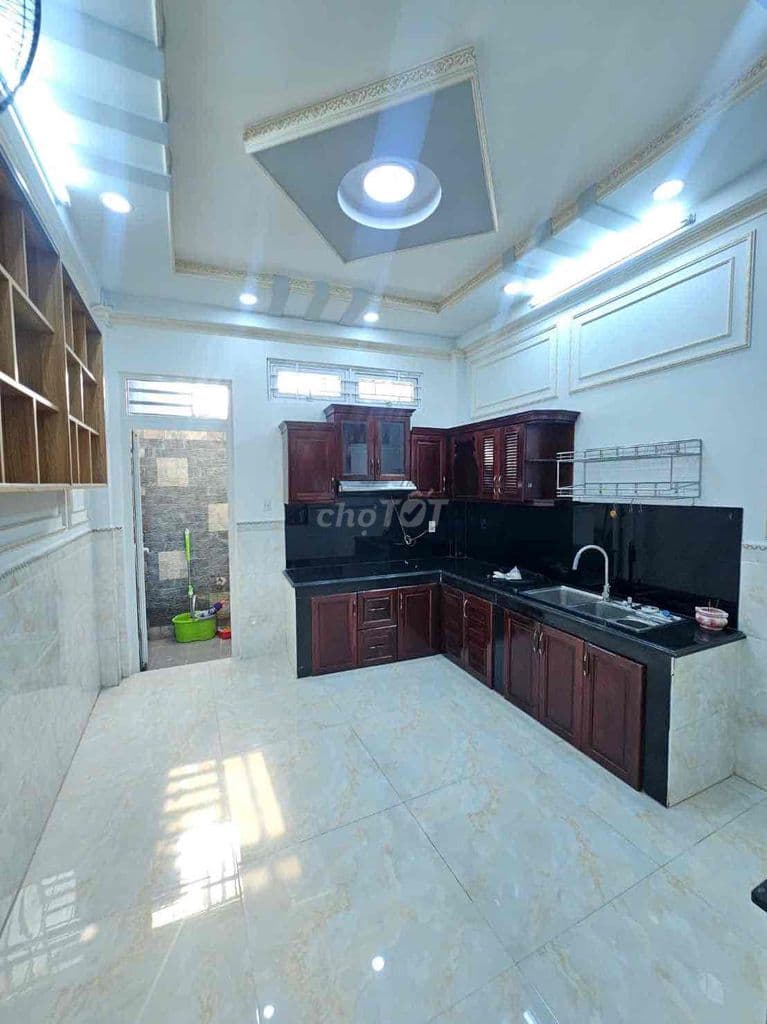 Bán Nhà Khu Đồng Bộ An Dương Vương 1 trệt 2 lầu sân thươnng - Ảnh 3