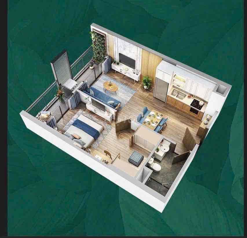 Cần tiền bán gấp căn 1pn toà LD2 phân khu London, Vinhomes Ocean Park