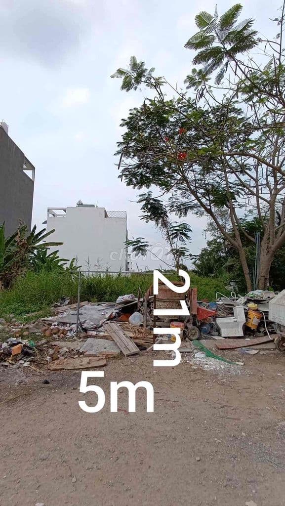 BÁN LÔ ĐẤT KHU DÂN CƯ LÊ BÔI QUẬN 8. DT: 105m2. Ngan 5m. Nhỉnh 5 Tỷ