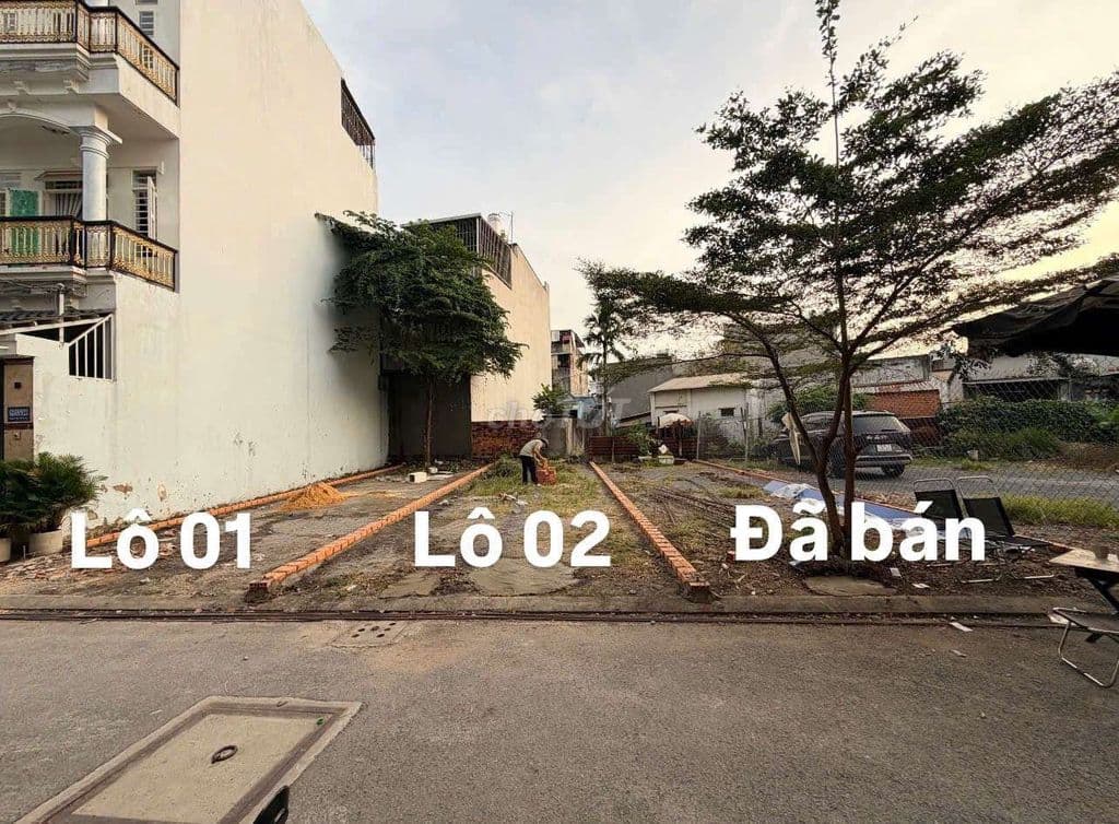 Đã bán 01 lô còn 02 lô đất 4x15m đường 6m Trần Thị Cờ, Thới an