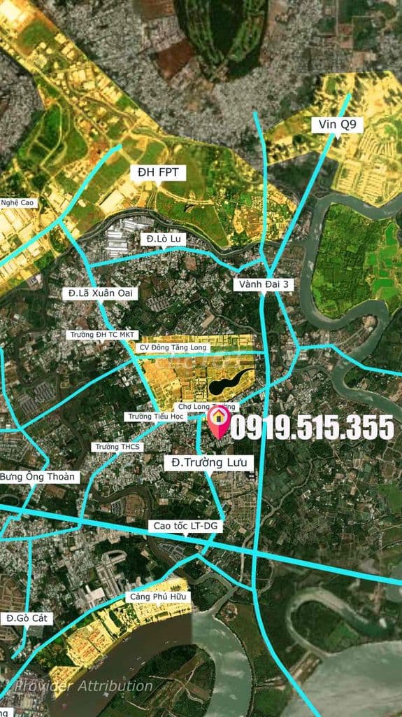 ĐẤT SIÊU ĐẸP CHỢ LONG TRƯỜNG - NGANG KHỦNG 5.6M - MẶT TIỀN ĐƯỜNG 16M