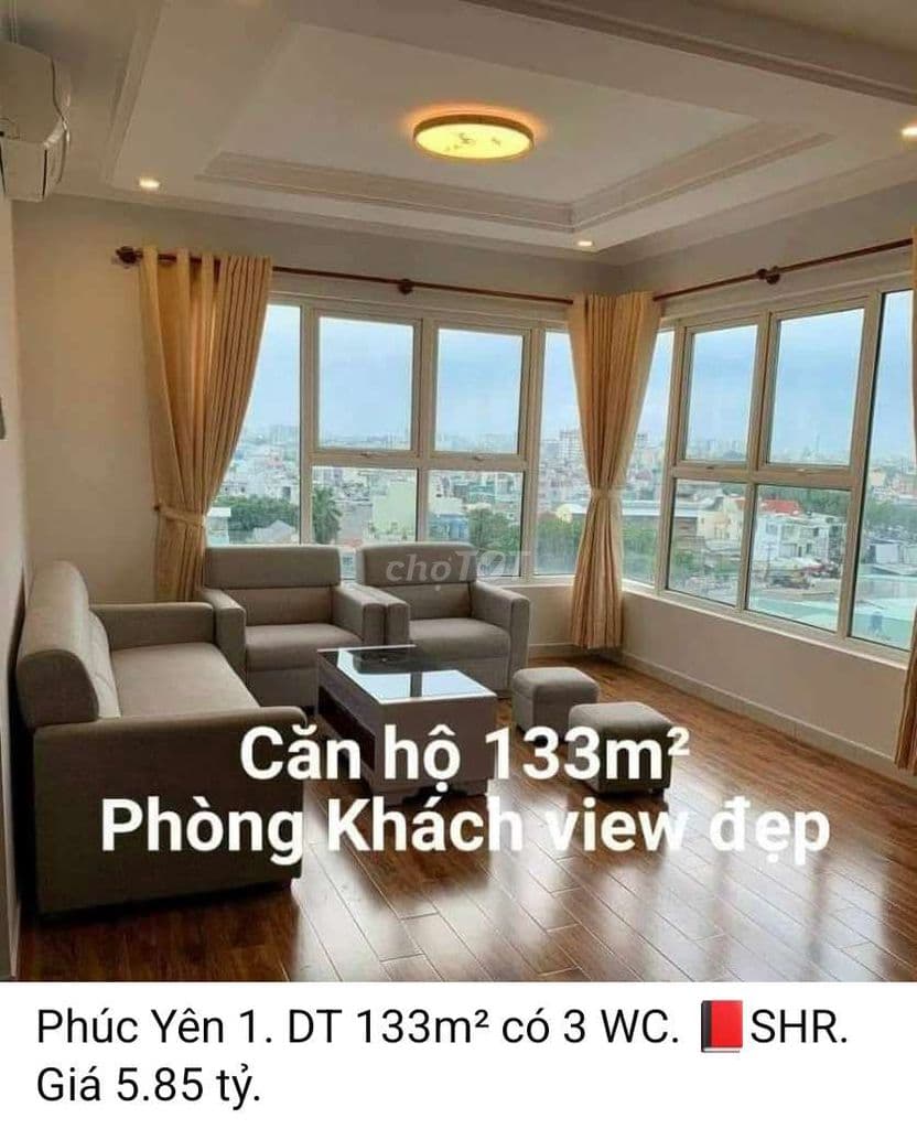 💎 HIẾM CÓ: Căn hộ 133m² 3 Phòng ngủ + 3 WC. 2PN có WC riêng. 📕SHR..