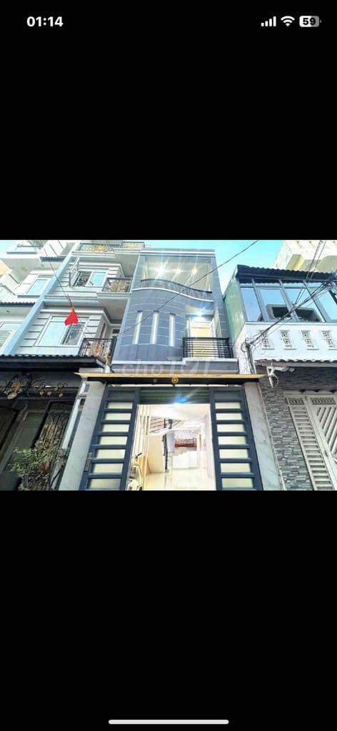 nhà 2 mặt tiền hẻm thông xe hơi đỗ cửa