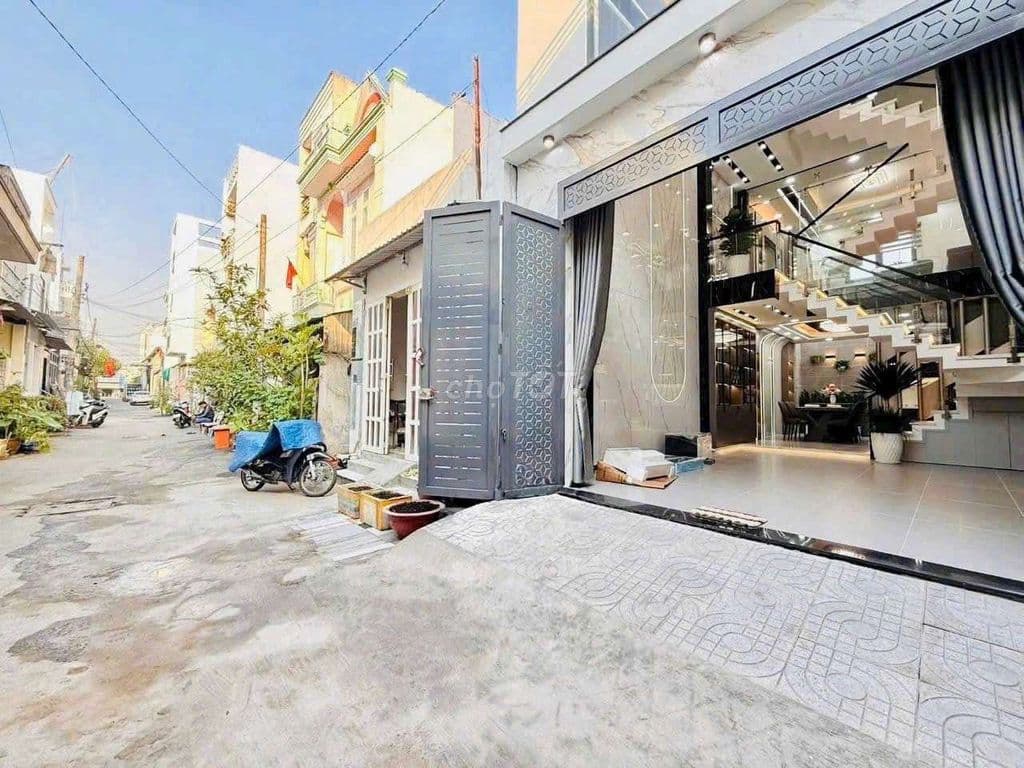 Nhà đẹp 4.5x14m 1lững 3 lầu đường 6m 1/ Lê Văn Khương, Thới an - Ảnh 2