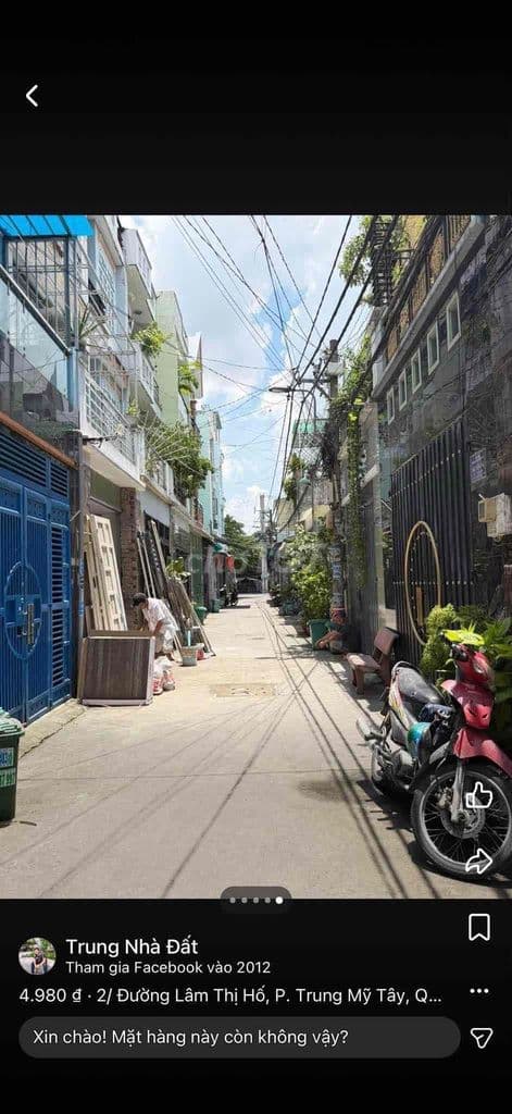 Q12. NHÀ PHỐ 4M x 14M ĐÚC 3 TẤM 1 XẸT HẺM XE HƠI NGAY HIỆP THÀNH CITY - Ảnh 3