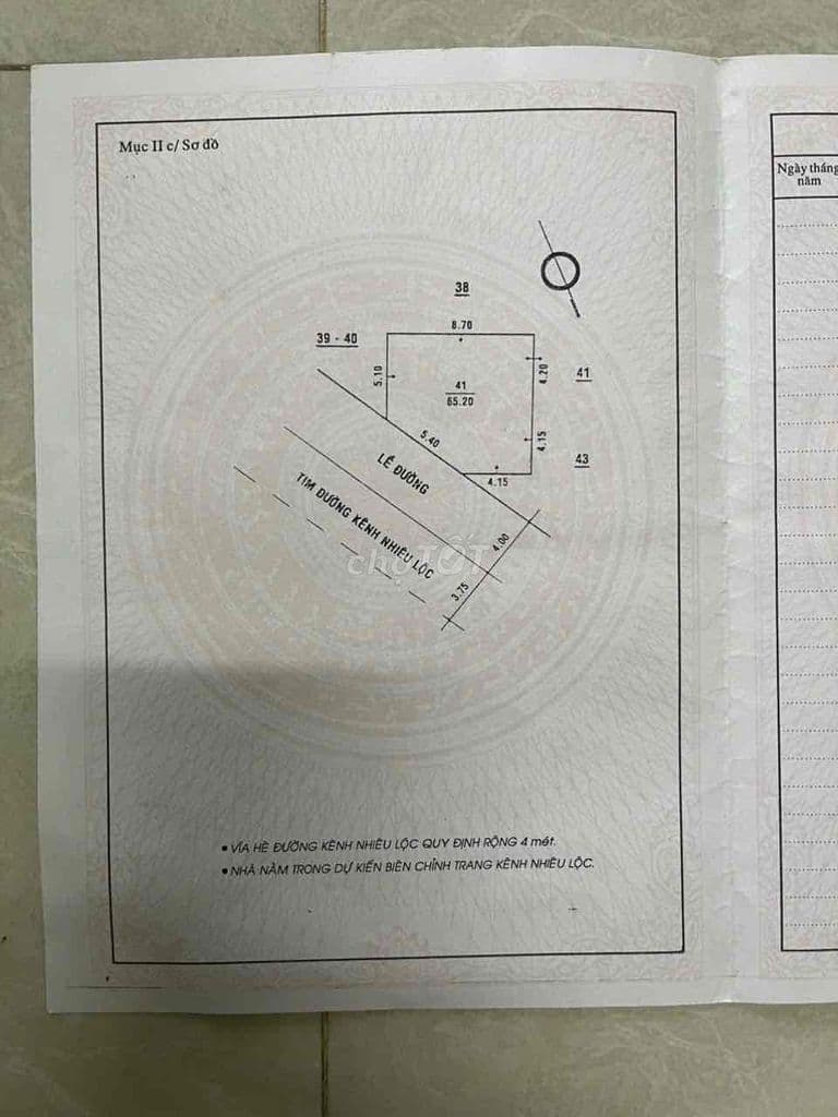 BÁN NHÀ MẶT TIỀN TRUNG TÂM TÂN BÌNH – GẦN KÊNH NHIÊU LỘC - Ảnh 2
