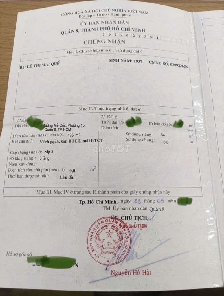 Bán nhà đẹp giá rẻ Quận 8- Mễ Cốc, P15 4x16 3 tấm 4 phòng hẻm to shr - Ảnh 2