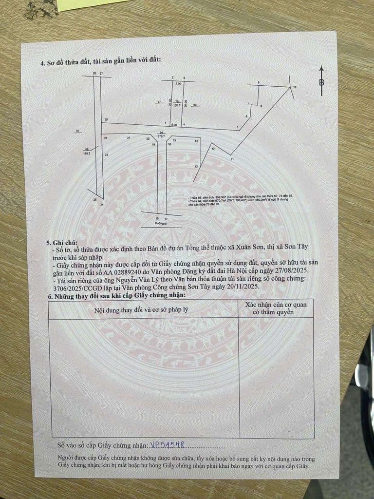 Bán đất chính chủ phường Tùng Thiện Sơn Tây - Ảnh 3