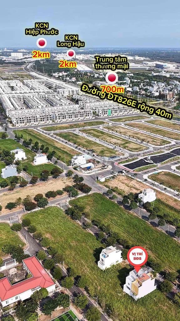 NHÀ MỚI XÂY XONG .ĐƯỜNG 12m .KDC SÀI GÒN VILLAGE LONG HẬU - Ảnh 3