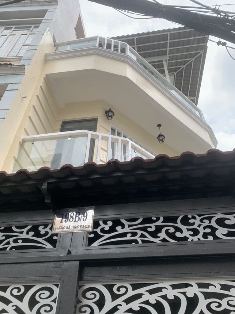gần MT Dương Bá Trạc ngay Q1-DT 4X10M 3 TẦNG 3PN hẻm thoáng 5,6 tỷ TL